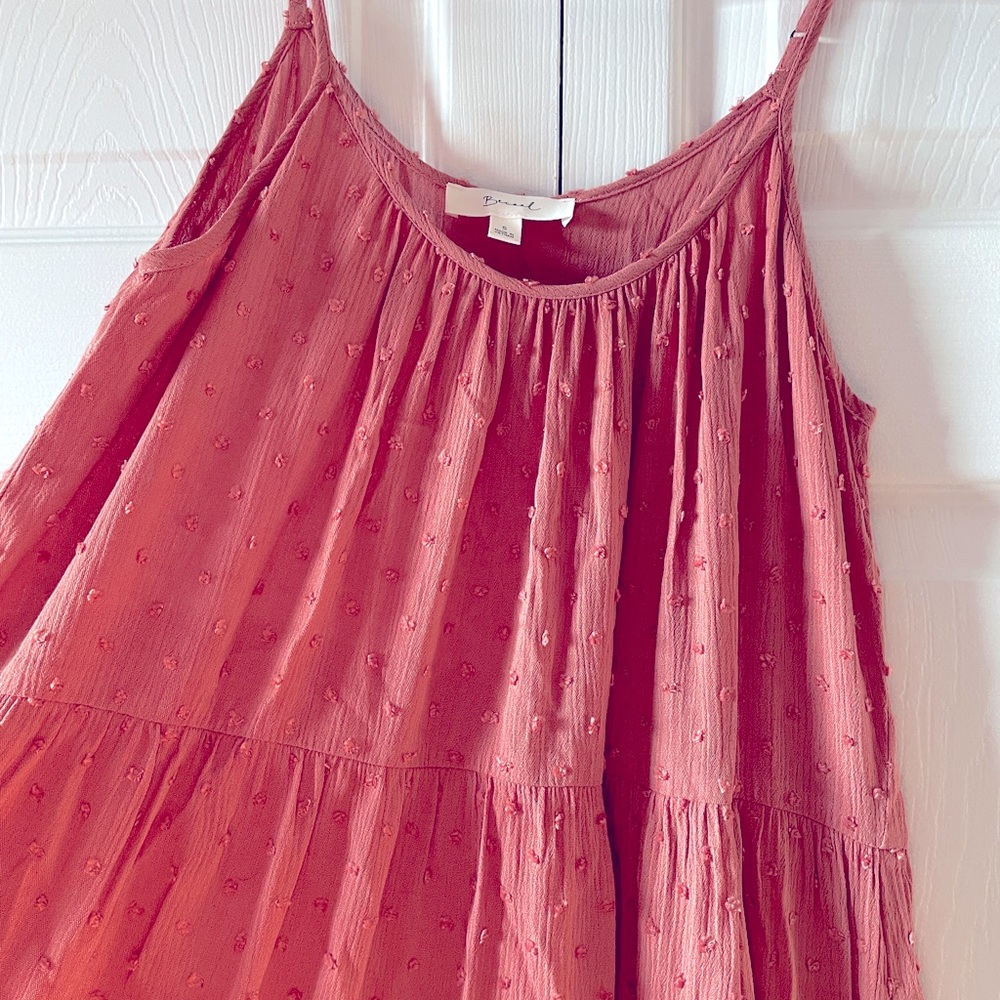 Beautiful pink tiered dress size Small